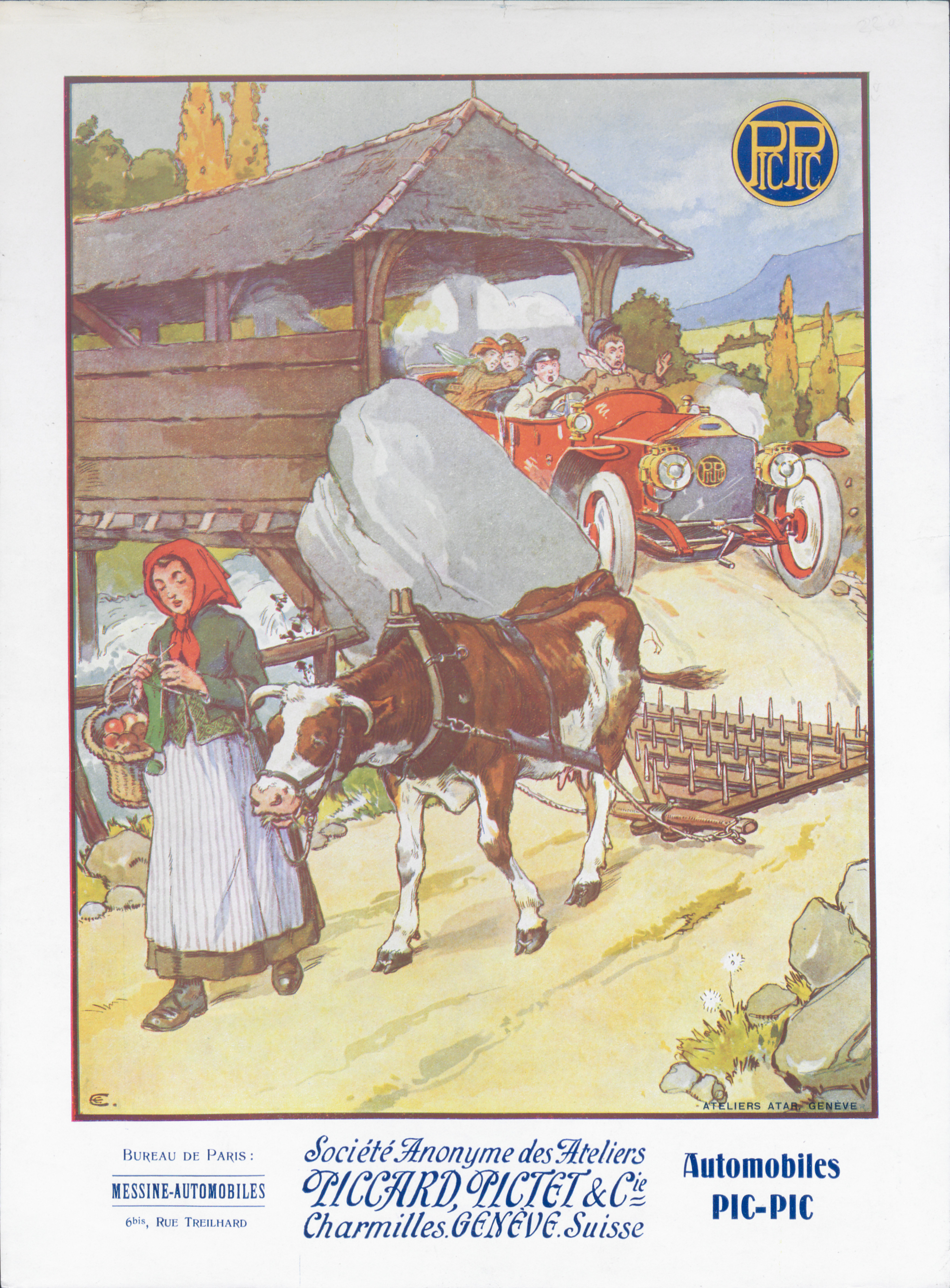 Publicité pour les automobiles Pic-Pic (1912)